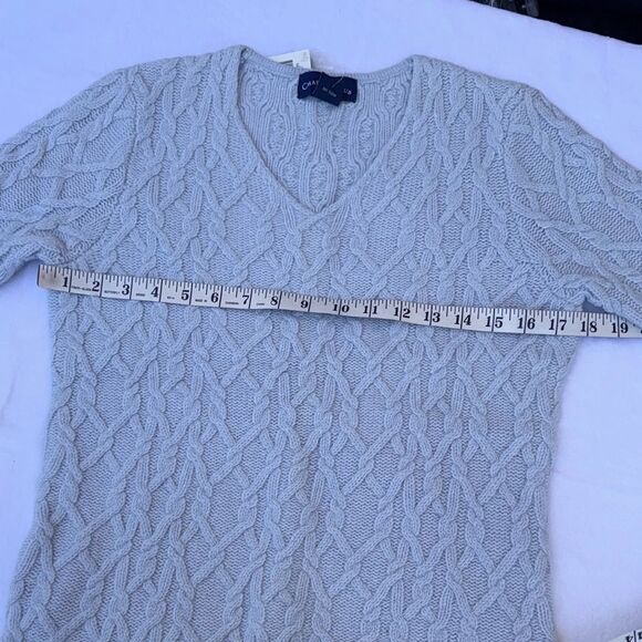 Charter Club Womens Wool Angora Cable Knit Sweater Vintage Size SP - Picture 7 of 12